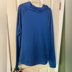 Hollister royal Blue Long Sleeve Hoodie polyester elastane size XL